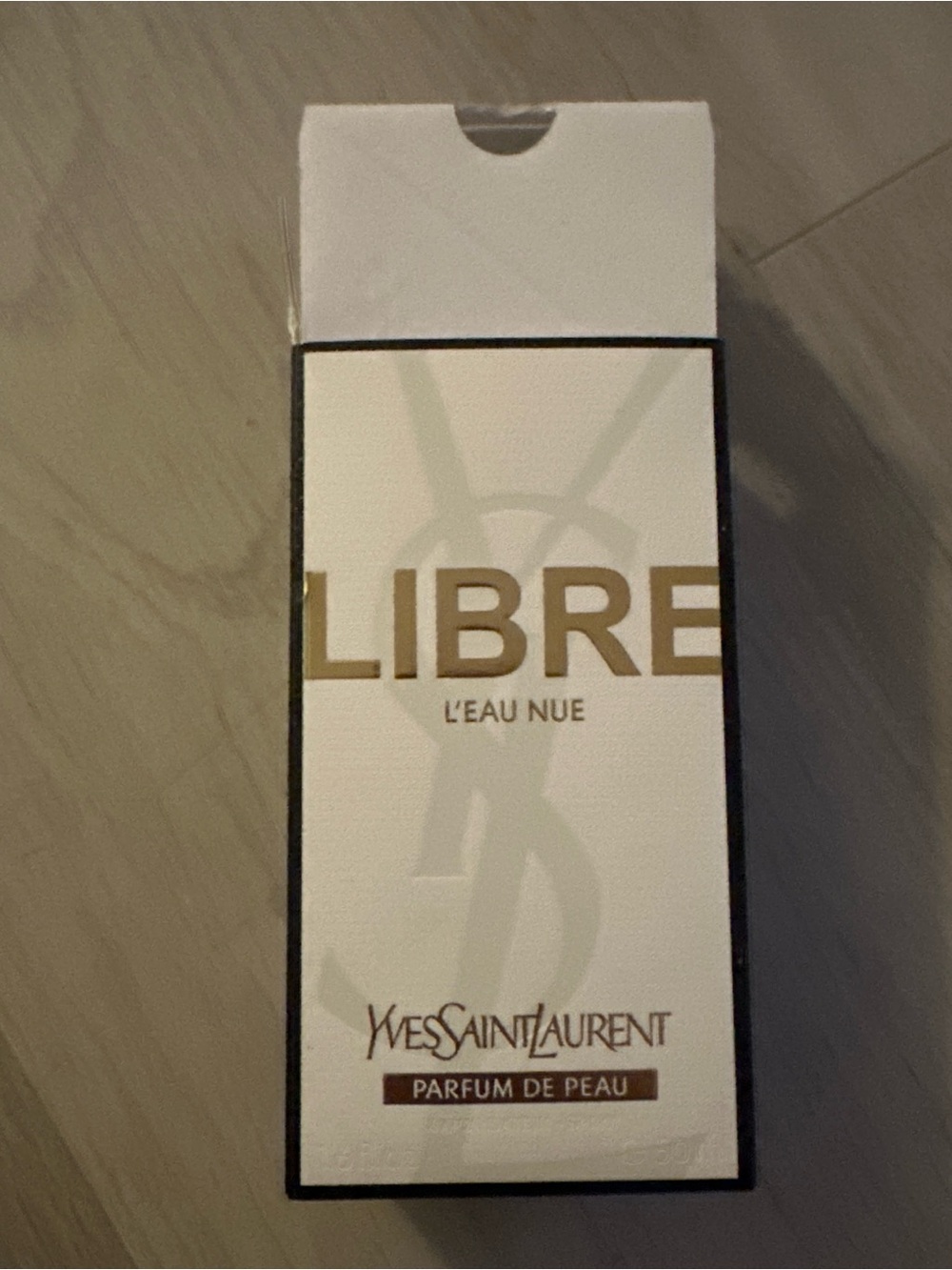 Fragrance Yves Saint Laurent Libre L'Eau Nue White and Gold Box
